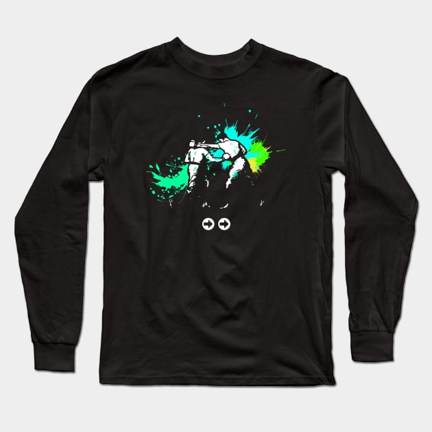 Street Fighter 6 Drive Rush Long Sleeve T-Shirt by waveformUSA